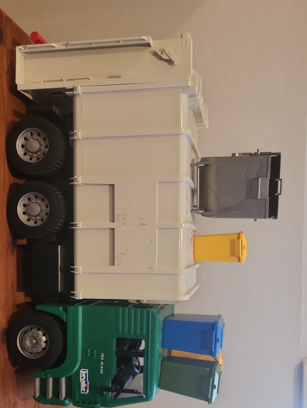 Vintage Bruder Recycle Garbage Truck